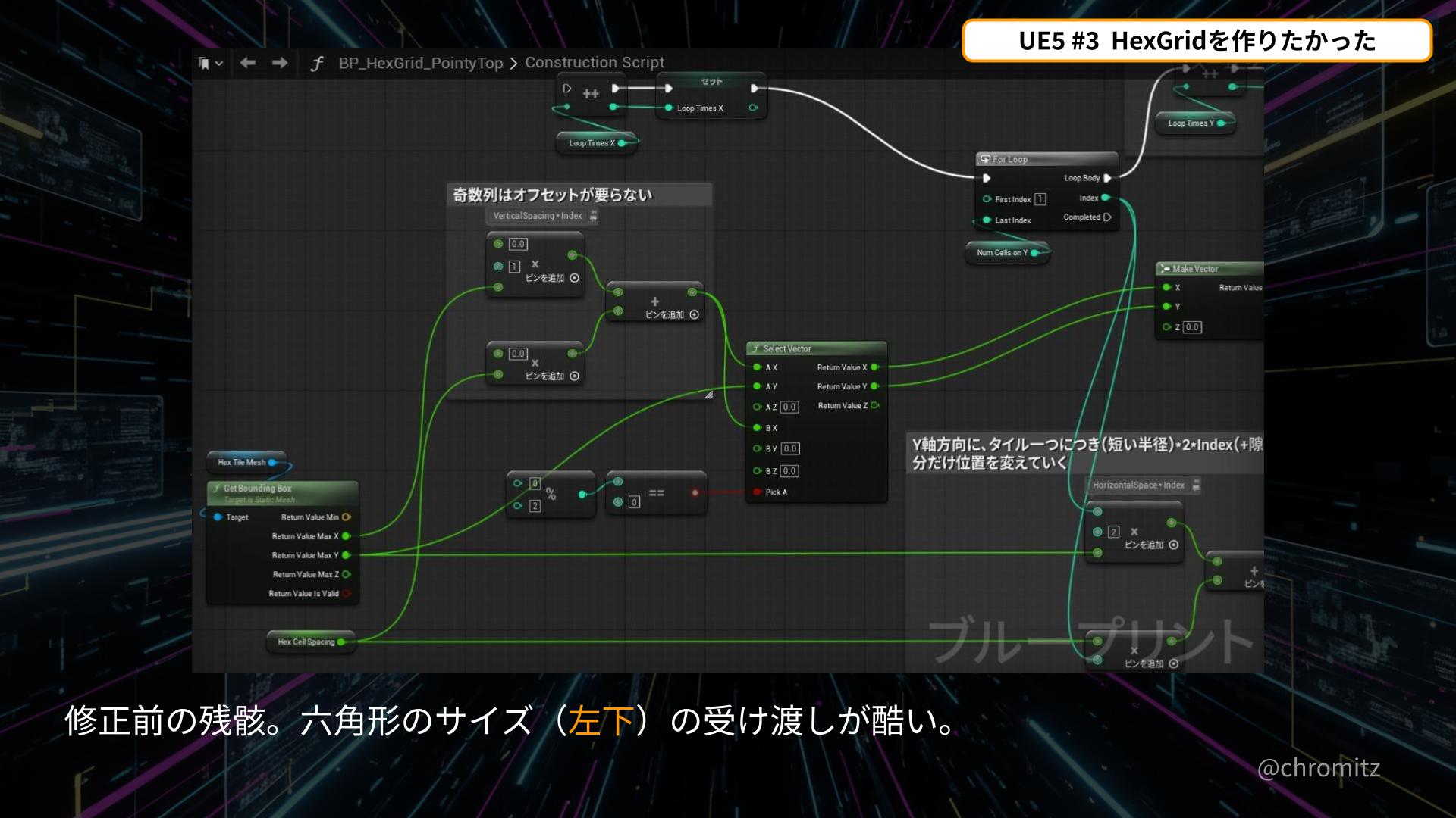 UE5.x #3_修正前のスパゲティノード