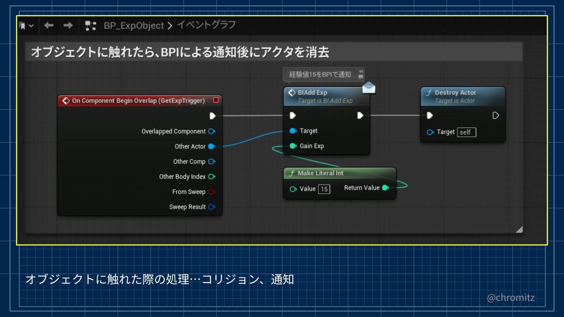 UE5.x #4_入手した経験値を通知する